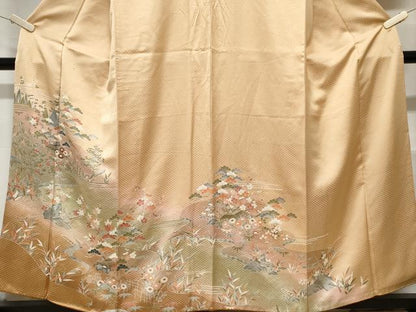 平和屋着物■訪問着　御所解文　暈し染め　金彩　正絹　逸品　CABD3776ev