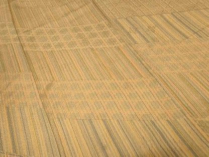 平和屋着物■上質な小紋　籠目花文　金彩　正絹　逸品　CABD3785ev