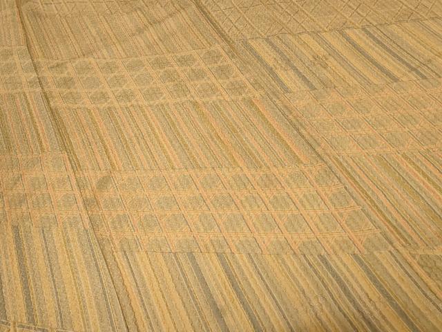 平和屋着物■上質な小紋　籠目花文　金彩　正絹　逸品　CABD3785ev