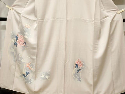 平和屋着物■訪問着　乱菊　草花文　正絹　逸品　CABD3796ev