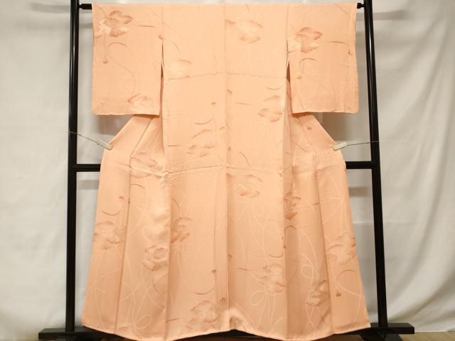 平和屋着物■上質な小紋　地紋起こし　雲取り結び紐文　暈し染め　正絹　逸品　CABD3830ev
