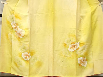 平和屋着物■訪問着　舞花文　暈し染め　金彩　正絹　逸品　CABD3832ev