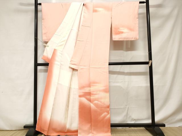平和屋着物■訪問着　遠山文　暈し染め　正絹　逸品　CABD3839ev