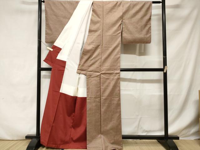 平和屋着物■本場大島紬　霞文　正絹　逸品　CABD3843ev
