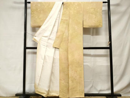 平和屋着物■上質な小紋　風景地紋　霞文　暈し染め　正絹　逸品　CABD3861ev