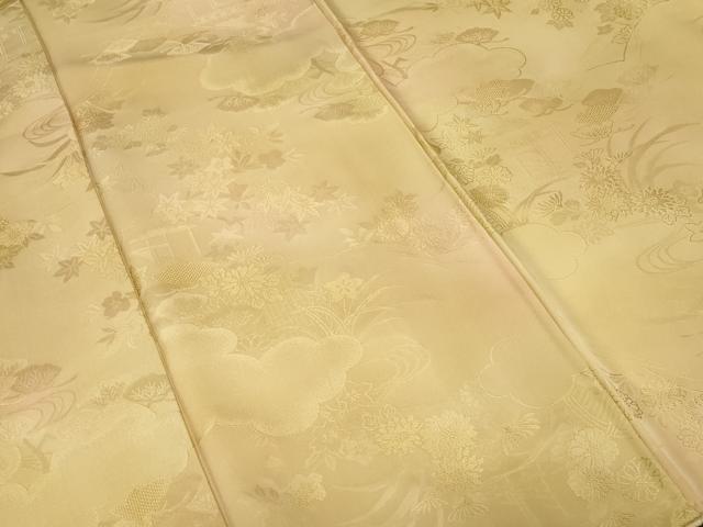 平和屋着物■上質な小紋　風景地紋　霞文　暈し染め　正絹　逸品　CABD3861ev