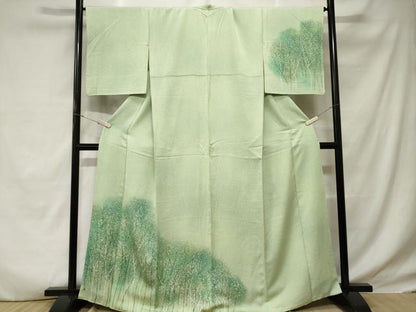 平和屋着物■訪問着　樹林文　暈し染め　正絹　逸品　CABD3868ev