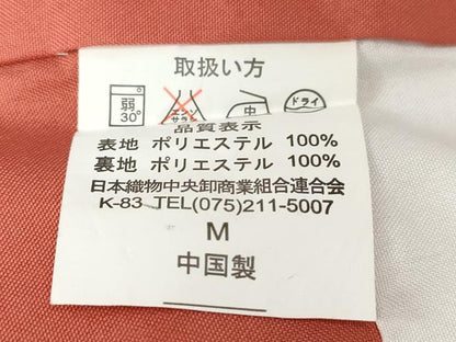 平和屋着物■小紋　市松舞花文　洗える着物　CABD3876ev