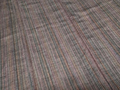 平和屋着物■上質な紬　縞　正絹　逸品　CABD3893ev