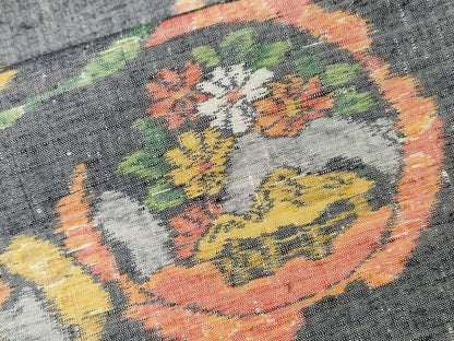 平和屋着物■上質な紬 風景丸文 正絹 逸品 CABD3897ev