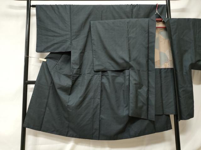 平和屋着物■男性 本場大島紬 アンサンブル 亀甲文様 総詰め 正絹 逸品 CABD3918ev