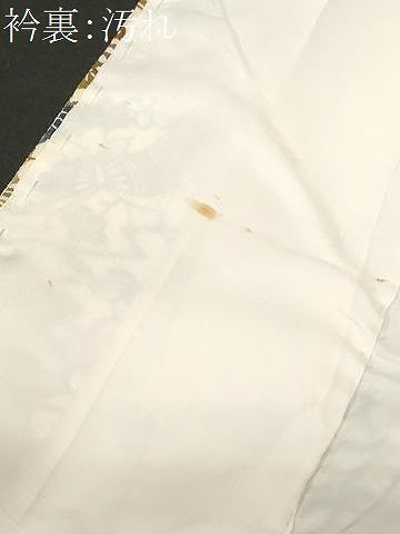 平和屋着物■上質な小紋 型染め 花蝶文 正絹 逸品 CABD3937ev