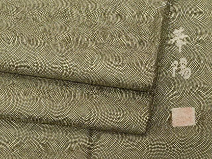 平和屋着物■江戸小紋　華陽　鮫小紋柄　正絹　逸品　CABD3954ev