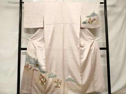 平和屋着物■訪問着　御所解文　暈し染め　金彩　正絹　逸品　CABD3959ev