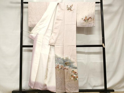 平和屋着物■訪問着　御所解文　暈し染め　金彩　正絹　逸品　CABD3959ev