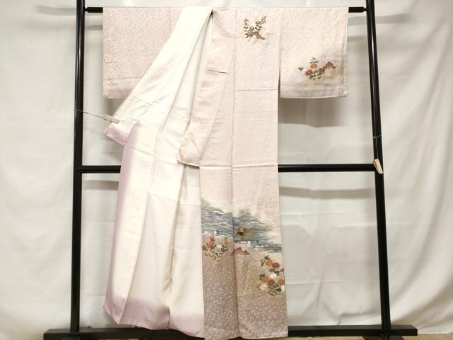 平和屋着物■訪問着　御所解文　暈し染め　金彩　正絹　逸品　CABD3959ev