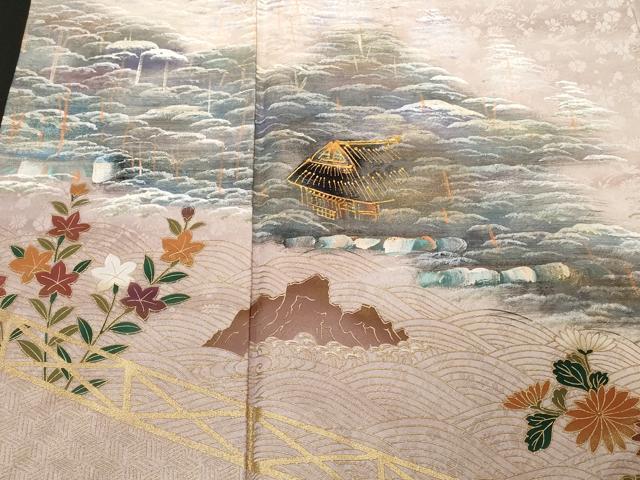 平和屋着物■訪問着　御所解文　暈し染め　金彩　正絹　逸品　CABD3959ev