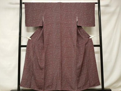 平和屋着物■上質な小紋　立波飛鶴文　正絹　逸品　CABD3982ev