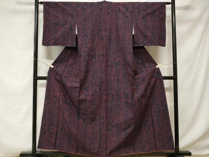 平和屋着物■上質な紬 立涌流水花文 正絹 逸品 CABD3983ev