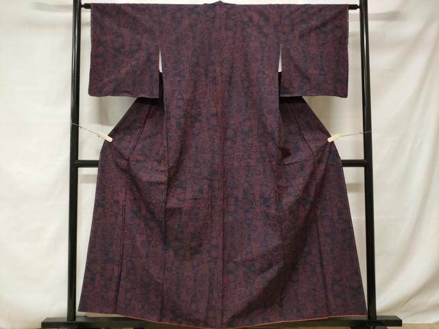 平和屋着物■上質な紬 立涌流水花文 正絹 逸品 CABD3983ev