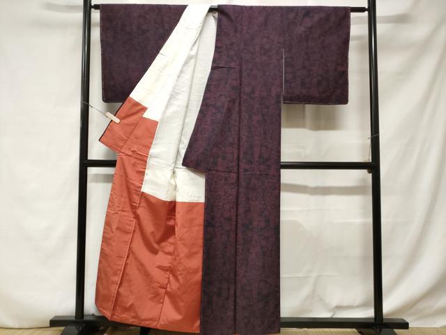 平和屋着物■上質な紬 立涌流水花文 正絹 逸品 CABD3983ev