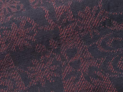 平和屋着物■上質な紬 立涌流水花文 正絹 逸品 CABD3983ev