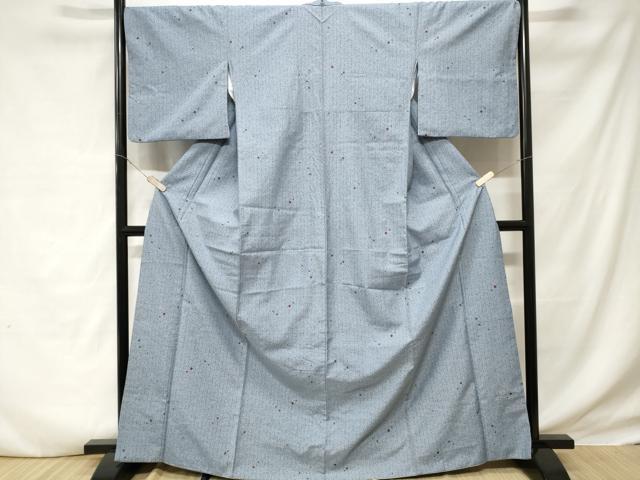 平和屋着物■小紋 箔散らし文 洗える着物 CABD3989ev