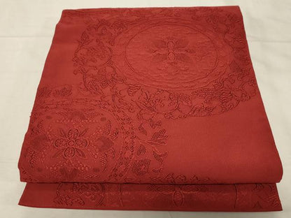 平和屋着物●爪掻き本綴れ　八寸名古屋帯　葡萄蔦の葉文　正絹　逸品　CABD4029dy