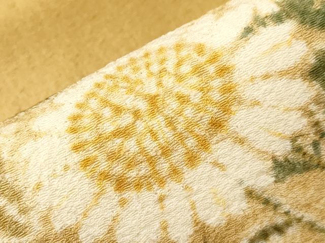 平和屋着物●京都府指定無形文化財 染色作家 小倉建亮の弟子 市瀬史郎 九寸名古屋帯 絞り 草花文 松葉仕立て 正絹 逸品 CABD4030dy