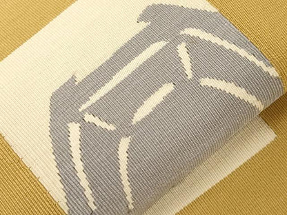 平和屋着物●爪掻き本綴れ　八寸名古屋帯　休み鳥　名古屋仕立て　正絹　逸品　CABD4047dy