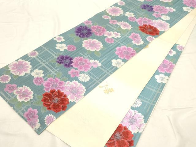 平和屋着物●両面　六通柄袋帯　唐織　舞花文　正絹　逸品　CABD4058dy