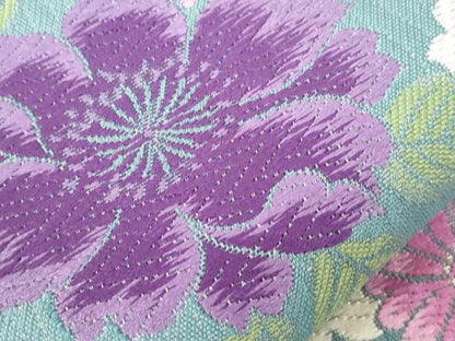 平和屋着物●両面　六通柄袋帯　唐織　舞花文　正絹　逸品　CABD4058dy
