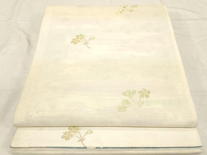 平和屋着物●両面　六通柄袋帯　唐織　舞花文　正絹　逸品　CABD4058dy