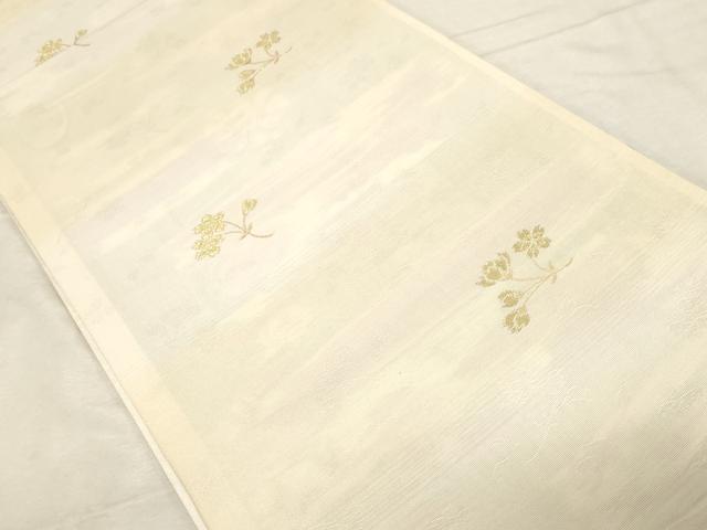 平和屋着物●両面　六通柄袋帯　唐織　舞花文　正絹　逸品　CABD4058dy