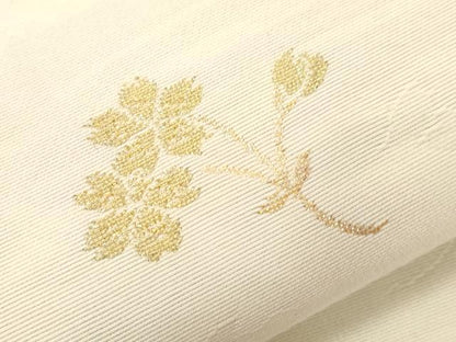 平和屋着物●両面　六通柄袋帯　唐織　舞花文　正絹　逸品　CABD4058dy