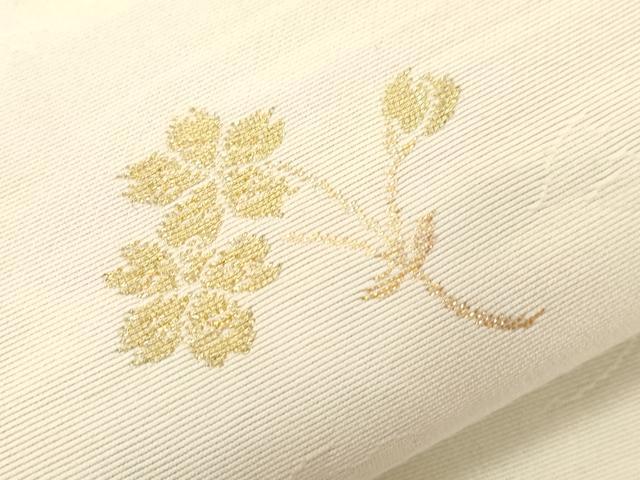 平和屋着物●両面　六通柄袋帯　唐織　舞花文　正絹　逸品　CABD4058dy