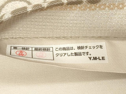 平和屋着物●螺鈿作家　藤本隆士　袋帯　螺鈿　葡萄蔦の葉文　金彩　正絹　逸品　未使用　CABD4067dy