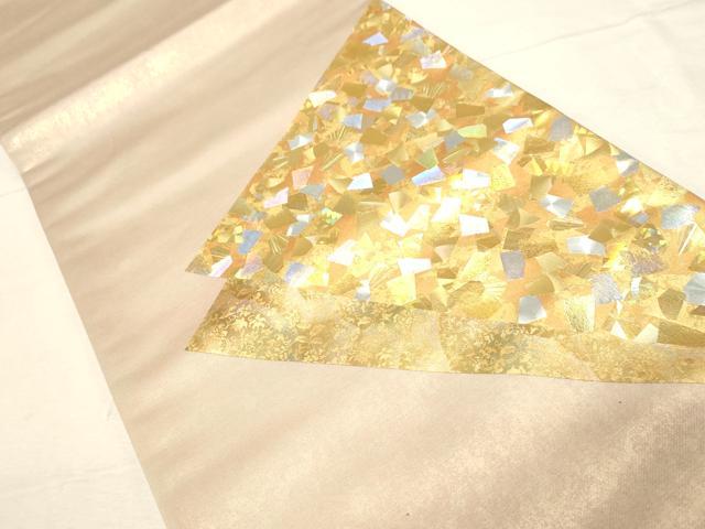 平和屋着物●金彩友禅作家 金彩の魔術師 堀省平 金煌織 太鼓柄袋帯 堀省平オートクチュール作品省平美術 色紙重ね文 未使用 CABD4074dy