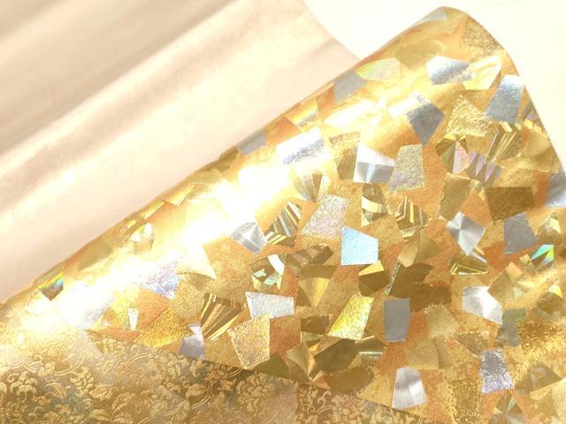 平和屋着物●金彩友禅作家 金彩の魔術師 堀省平 金煌織 太鼓柄袋帯 堀省平オートクチュール作品省平美術 色紙重ね文 未使用 CABD4074dy