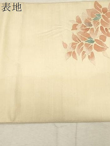 平和屋着物●太鼓柄袋帯　すくい織　花鳥文　正絹　逸品　CABD4079dy