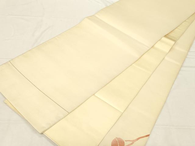 平和屋着物●太鼓柄袋帯　すくい織　花鳥文　正絹　逸品　CABD4079dy