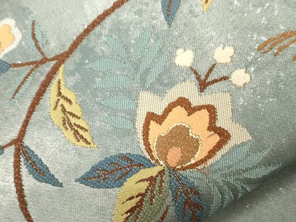 平和屋着物●太鼓柄袋帯　更紗花文　金糸　三越扱い　正絹　逸品　CABD4080dy