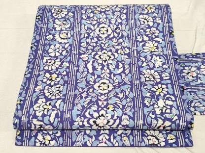 平和屋着物●九寸名古屋帯　ぜんまい紬　型染め　更紗花間道　正絹　逸品　未使用　CABD4096dy
