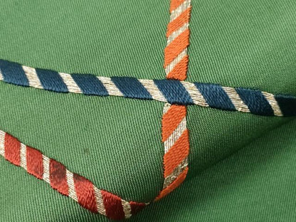 平和屋着物●中国三大刺繍　相良刺繍　総刺繍　アンティーク　大正ロマン　九寸名古屋帯　駒刺繍　鈴花文　金糸　正絹　逸品　CABD4106dy