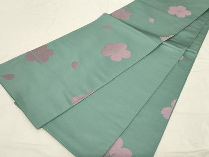 平和屋着物●世界的人形師　辻村寿三郎　ジュサブロー　六通柄袋帯　舞花文　正絹　逸品　CABD4130dy