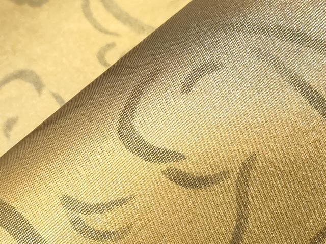 平和屋着物●六通柄袋帯　作家物　兎　金彩　引箔　正絹　逸品　CABD4140dy