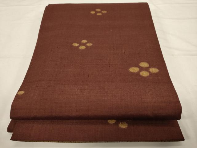 平和屋着物●両面　全通柄袋帯　本塩沢　霞文　正絹　逸品　CABD4141dy