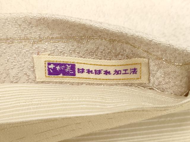 平和屋着物●東京染伝統工芸士　金田昇 　両面　太鼓柄袋帯　作家物　草花文　さが美扱い　正絹　逸品　CABD4162dy