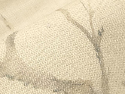 平和屋着物●九寸名古屋帯　手描き　紬地　草花文　金通し地　正絹　逸品　CABD4175dy
