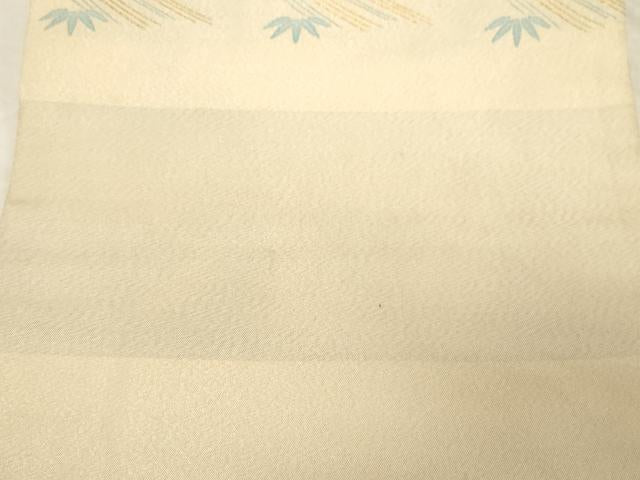 平和屋着物●九寸名古屋帯　唐織　立波籬草花文　金糸　正絹　逸品　CABD4179dy